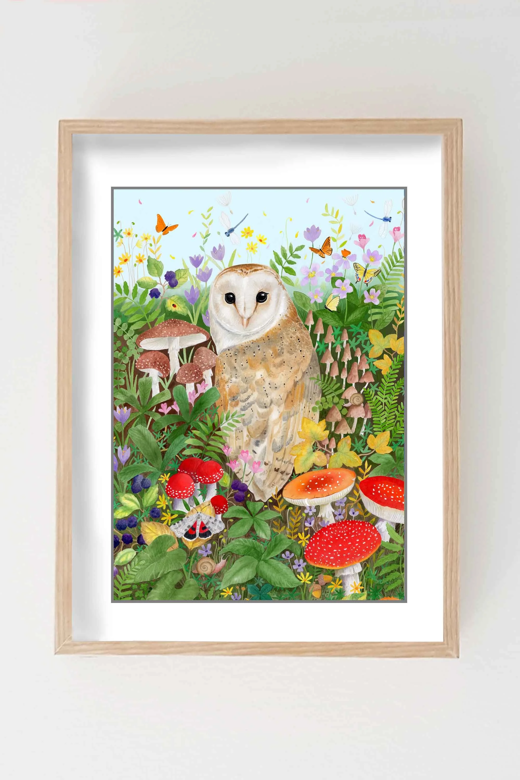 Barn Owl Art Print — Bex Parkin - Contemporary Wildlife Artist